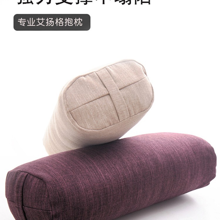 Yoga Pillow Buckwheat Professional Iyengar Yin Yoga Pillow Assistive Device Pregnant Women Small Waist Pillow Square Cylindrical Cushion