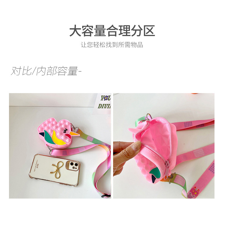 Cross-border new product: Unicorn Rat Extermination Pioneer Coin Purse, Cartoon Silicone coin Purse, mini crossbody bag, storage bag Application Scenario