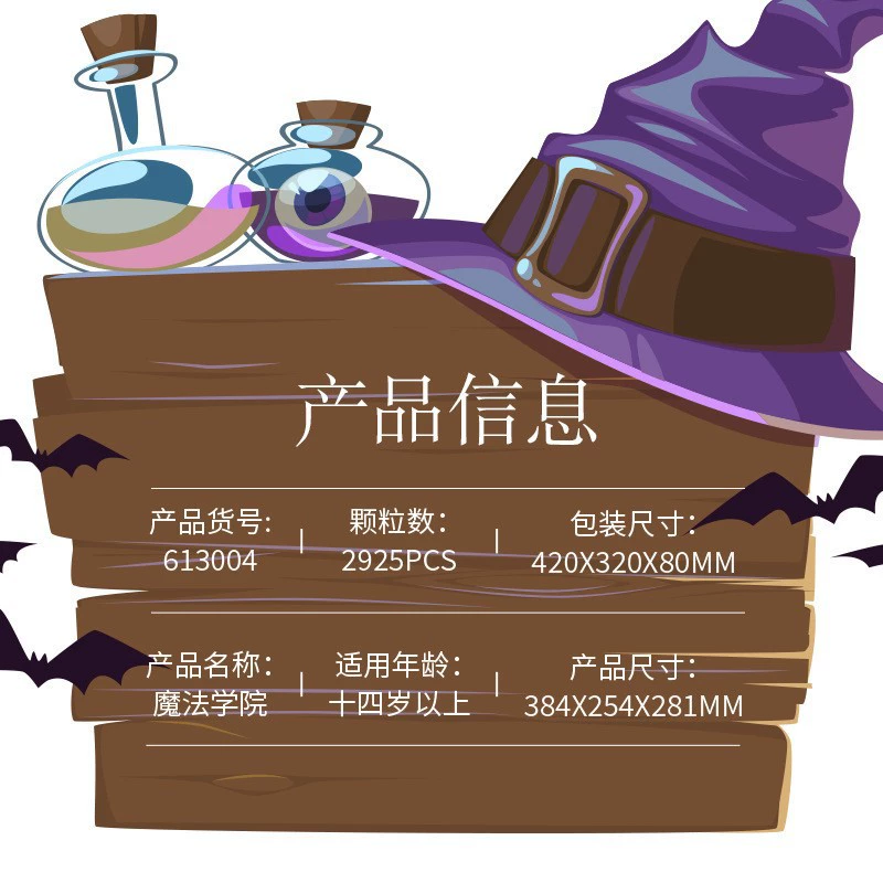 Хит продаж Zhegao 613004 мини-магическая академия Стрит-Вью серия модель образовательная сборная игрушка кирпичик-ограда