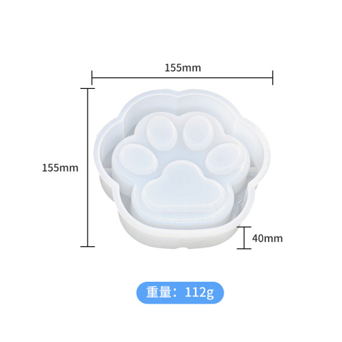 diy glue mold large cat claw ashtray silicone mold handmade ashtray abrasives manufacturer direct sales