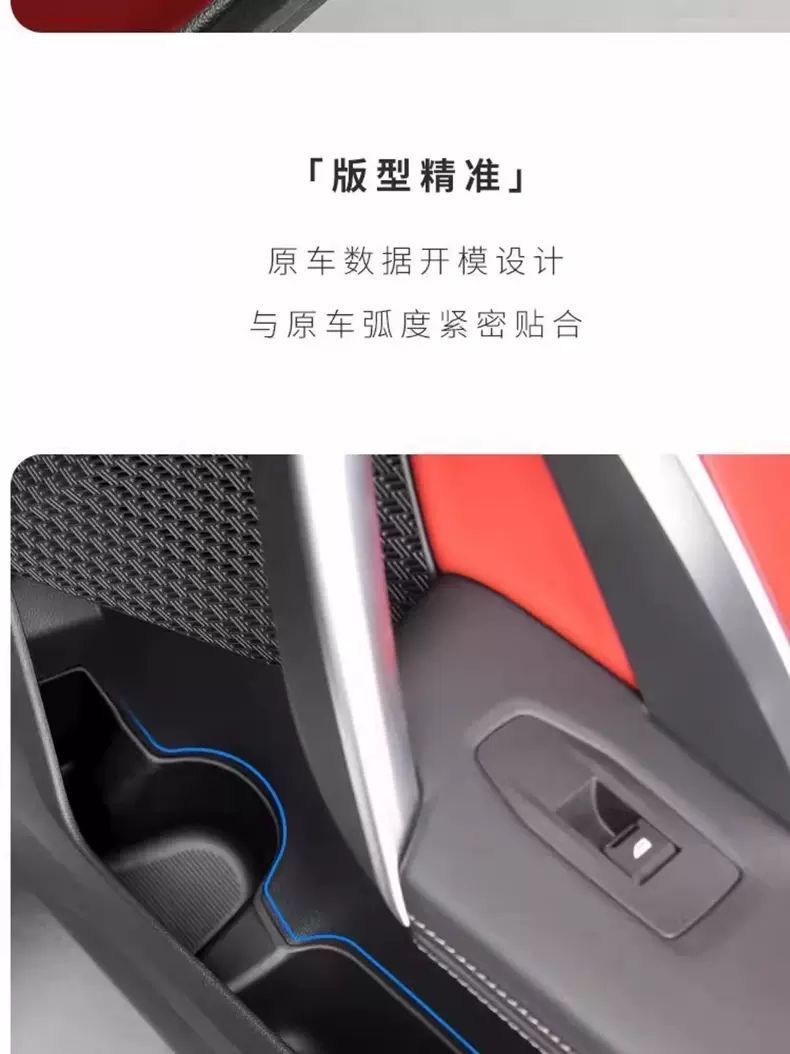 Suitable for Bmw New 5 Series/X1/Ix1/X3/X5 Door Side Storage Box Door Slot Storage Mat Interior Modification Parts
