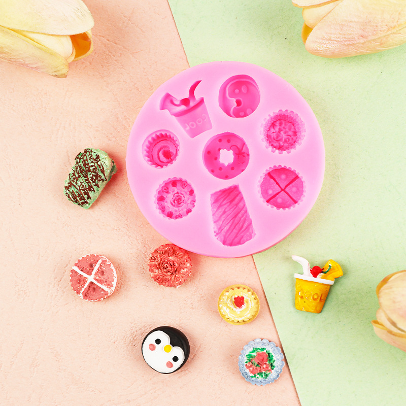 Hornear DIY cocina molde de chocolate amor caramelo galleta sombrero Casa cono Silicona