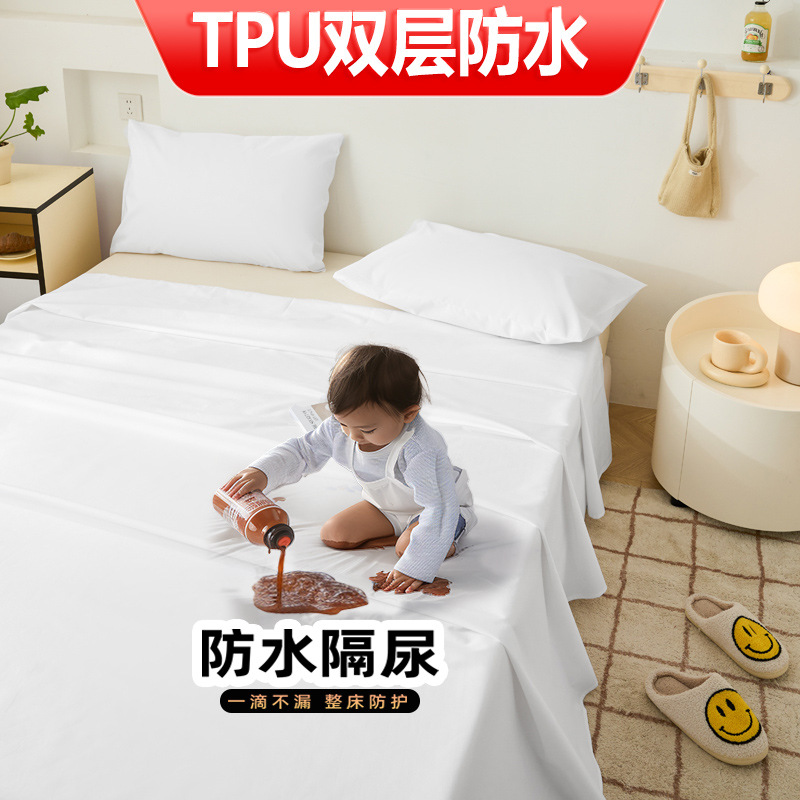 Protector de Cama Impermeable para Orina y Pelo de Gatos, Barrera de Orina, Lavable a Máquina, Protector de Orina para Perros, Conejos y Otras Mascotas, Tapete Absorbente.