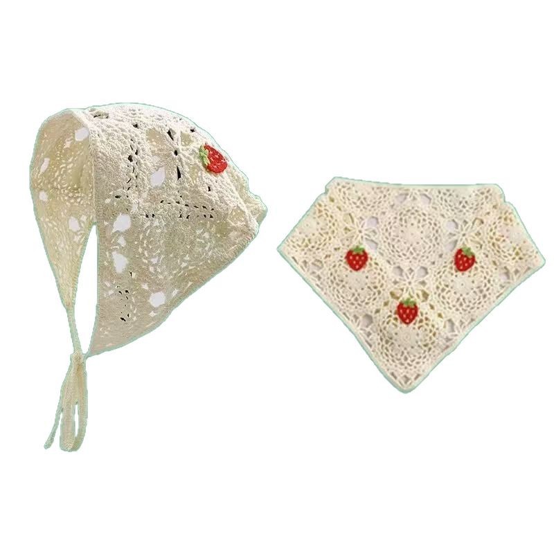 #속이 빈 크로셰 딸기 28개