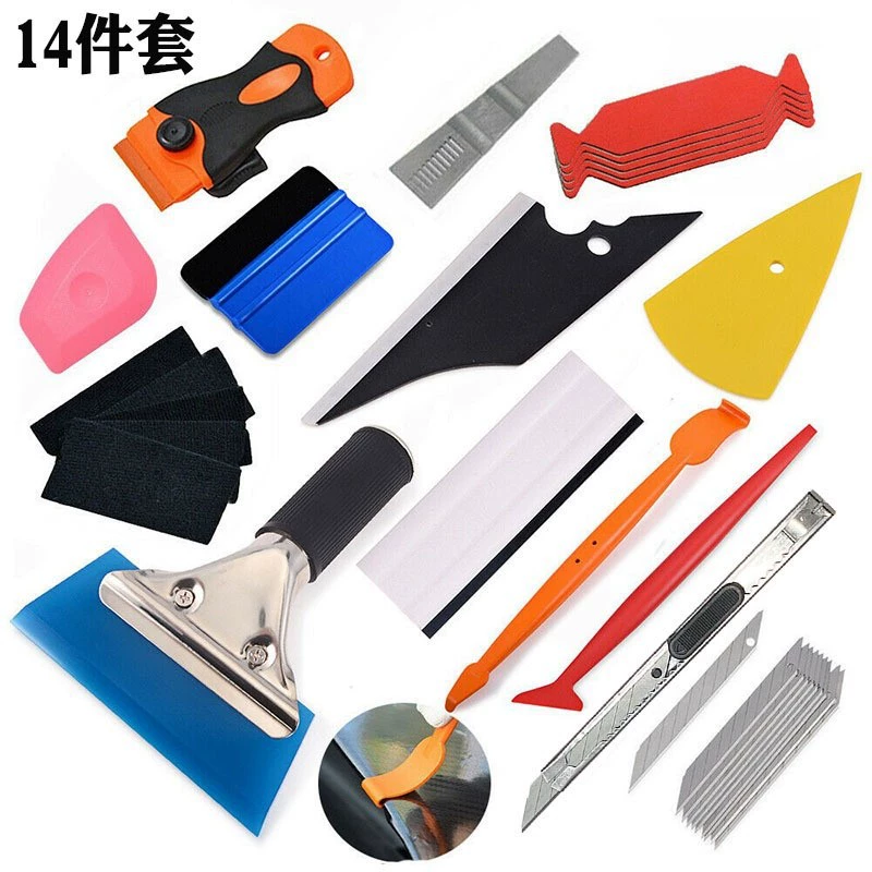 Набор инструментов для оклейки кромок пленкой, меняющей цвет, скребок для устранения зазоров, невидимая автомобильная одежда, меняющая цвет