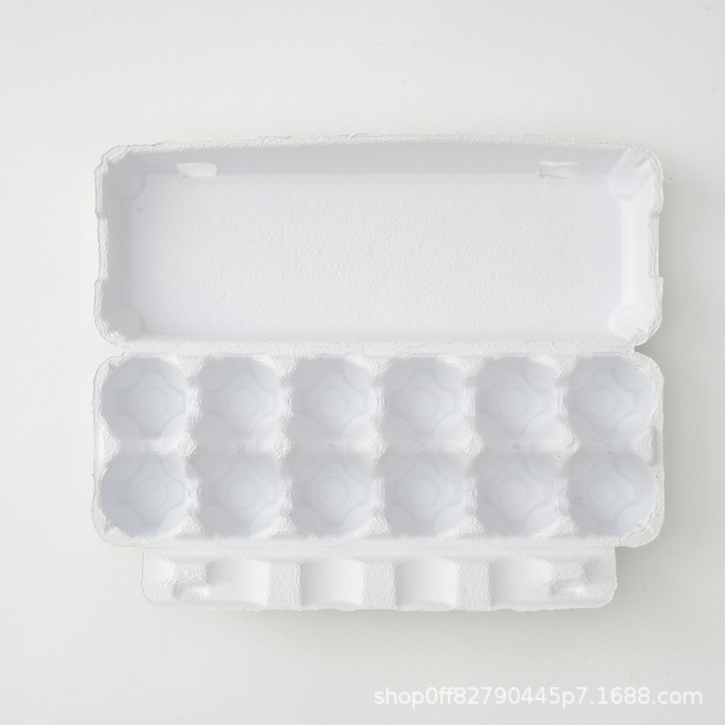 无菌纸浆加厚蛋托包装盒防震多规格卡扣设计鸡蛋盒可降解环保材质