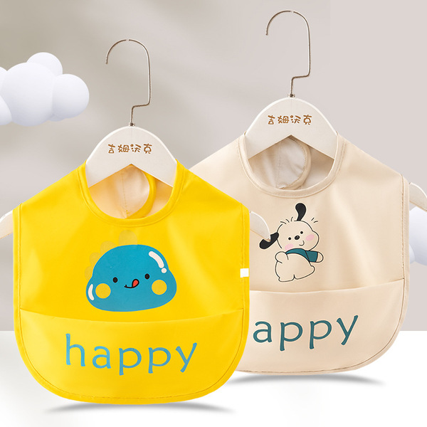 Children's waterproof bib for food sleevless with velcro for men and…