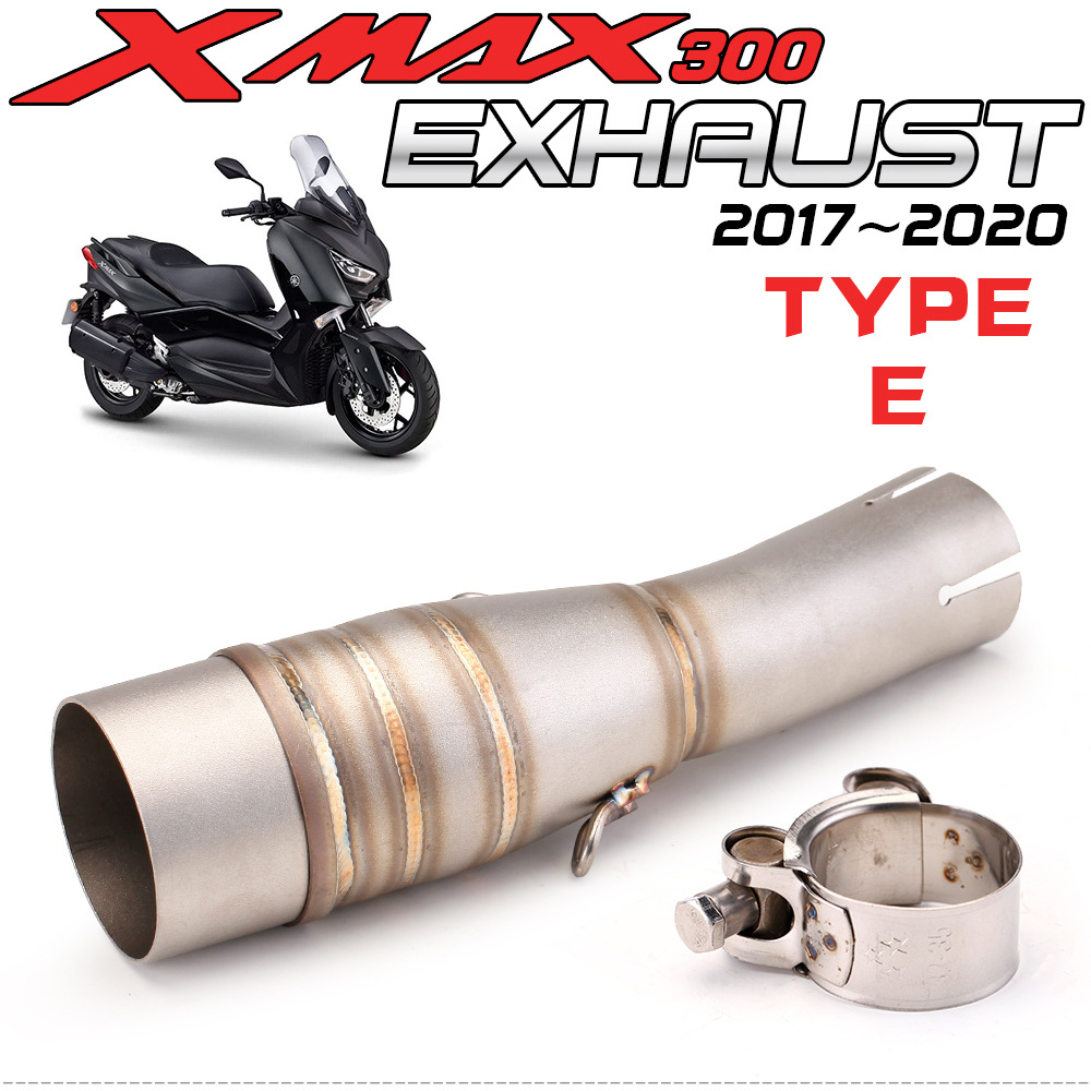 Suitable for Yamaha Scooter Yamaha Xmax300 Modified Stainless Steel Front Exhaust Pipe 2017-2020 Models
