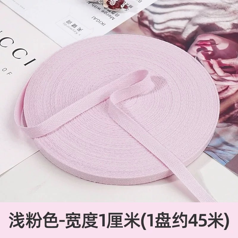 1cm de color algodón herringbone banda de borde de ropa textil casera banda de borde rodante banda de borde de cuello trasero chaqueta cuello prensado banda de borde