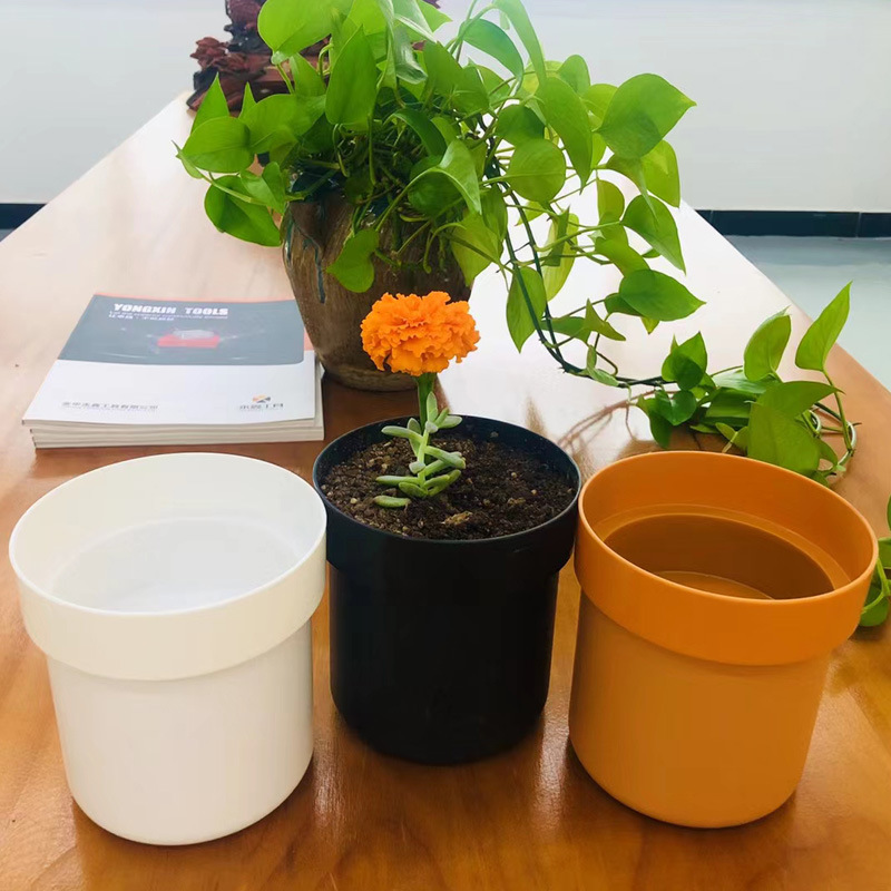 De una sola pieza de entrega maceta alcancía creativa caja de hierro con llave de seguro de bloqueo mini caja de almacenamiento de dinero regalo de almacenamiento de dinero