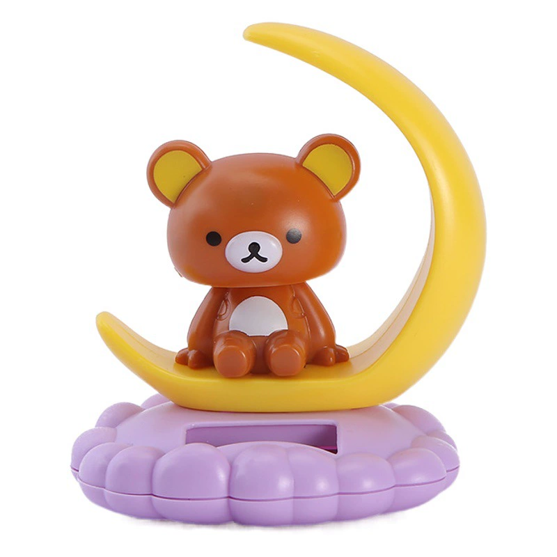 Новая серия автомобильных украшений с солнечной луной, Мультяшные качели, Автомобильные украшения, детские игрушки