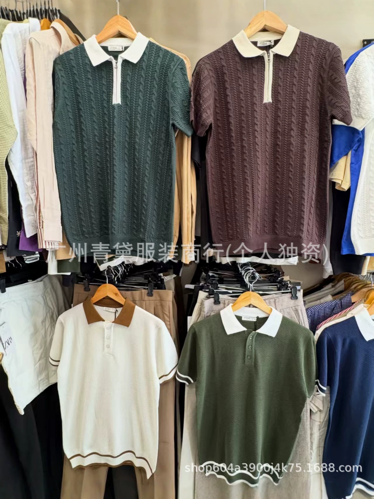 Men's polo shirt Men's polo shirt Men jacket short sleeve T-shir 2