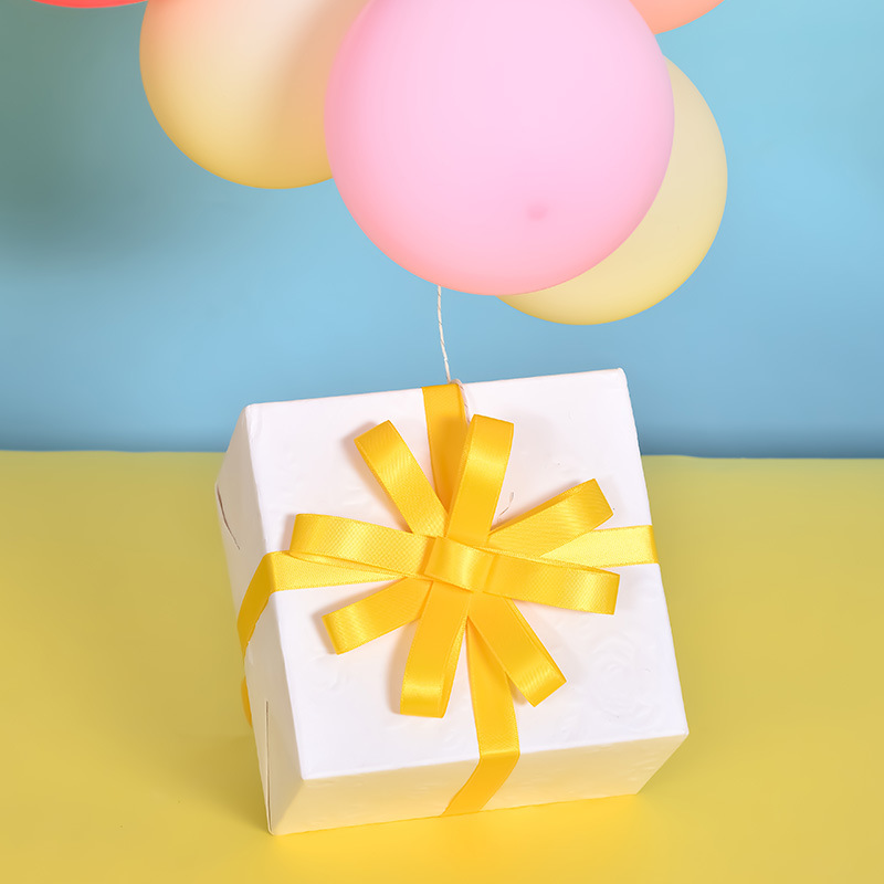 En stock Yao Ming cinta de raso arco cinta pastel caja de regalo de embalaje accesorios de ropa cinta de poliéster al por mayor