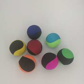 水上弹力球现货直径6cm5.5cm5cm包布球弹跳沙滩球按摩弹力球