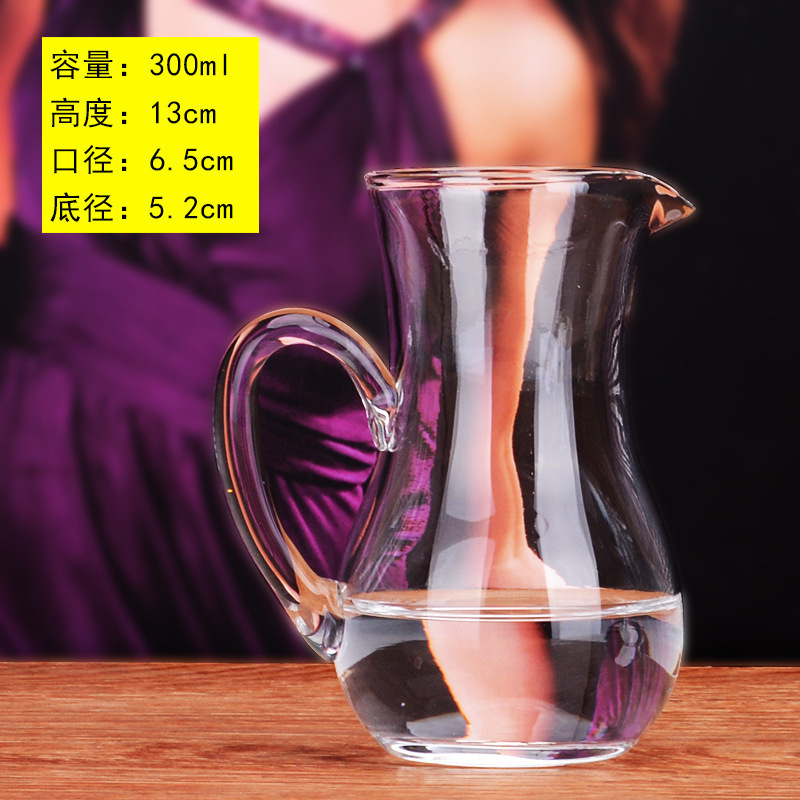 Vidrio de 100ml botella de licor con calibración de cantidad doméstica botella de licor de vino tinto pequeña botella de vinos de licor separador de licor
