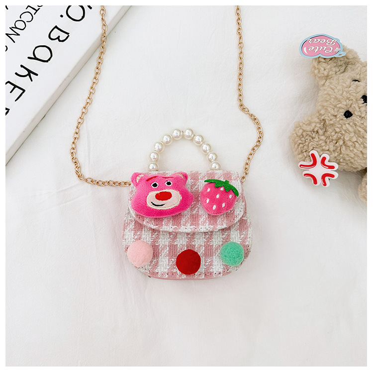 딸기 곰 houndstooth