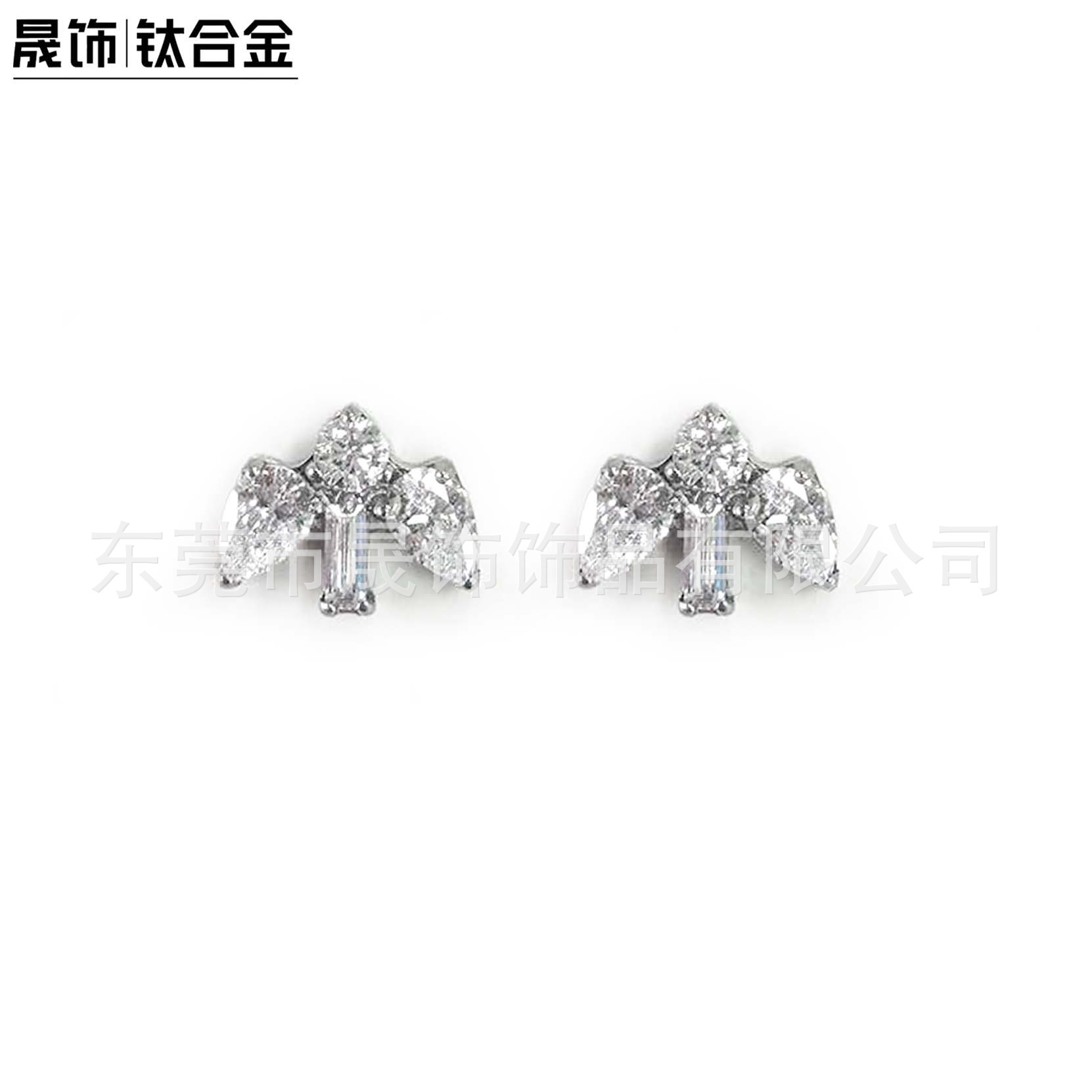 F136 Titanium Alloy 方 Zirconia 马眼小圆 Zirconia Ear Stud G23 Titanium Internal Thread Cubic Zirconia Labret Stud 穿孔 Jewelry 头部