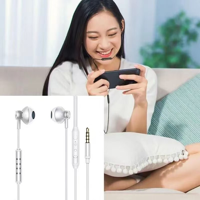 【K歌耳机】双麦克风直播唱歌有线适用全民K歌录音配音秀半入耳|undefined