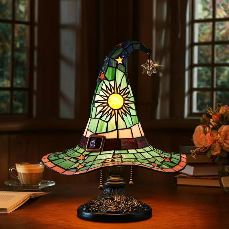 現物国境を越えた独立駅の新型Witch Hat Lamps創意家庭ゴシック式夜灯プレゼント女|undefined
