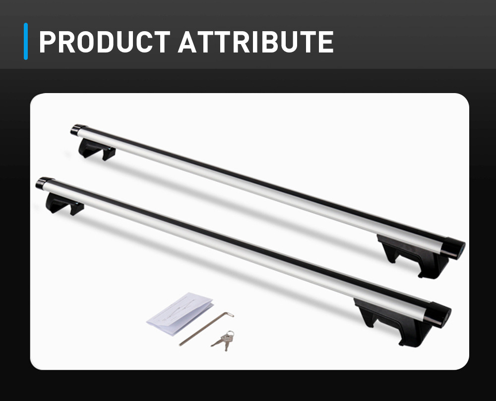 Universal Car Roof Rack Cross Bars, 2 Sizes Available with Lock