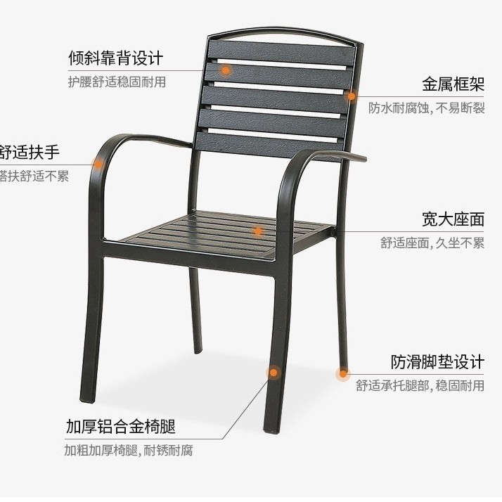 Mesa y silla de aluminio fundido al aire libre cafetería leche y té balcón al aire libre mesa y silla de comedor casuales set de mesas y sillas de jardín