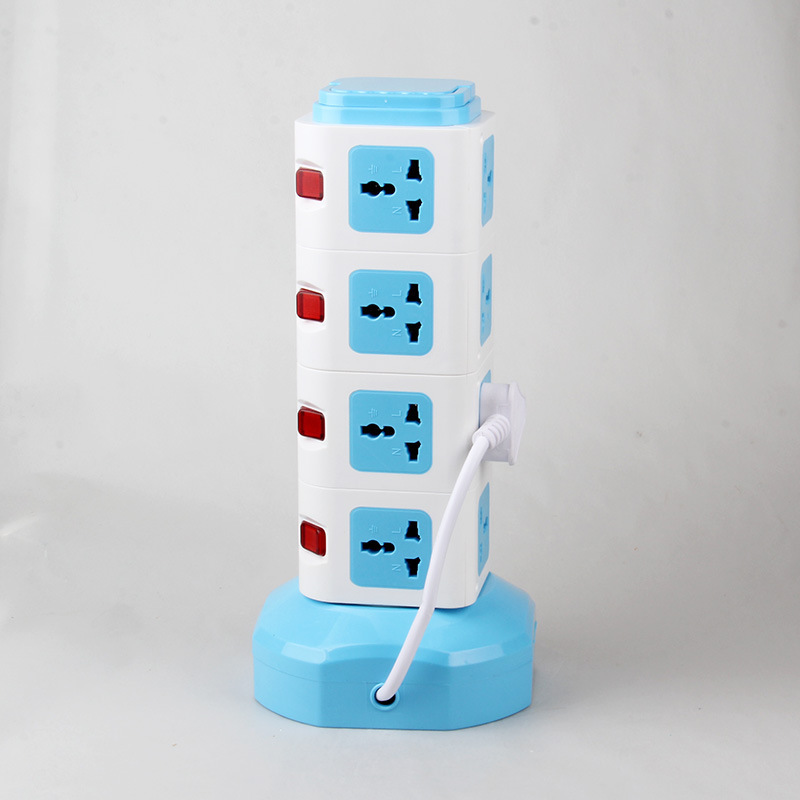 Comercio exterior británico agujero multipropósito retráctil de almacenamiento de cable vertical de toma de corriente portátil fabricantes de placa de enchufe
