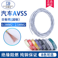AVSS0.3-0.5-0.85-1.25-2.0-2.5散剪自動車改造用線、日本規格低電圧車専用
