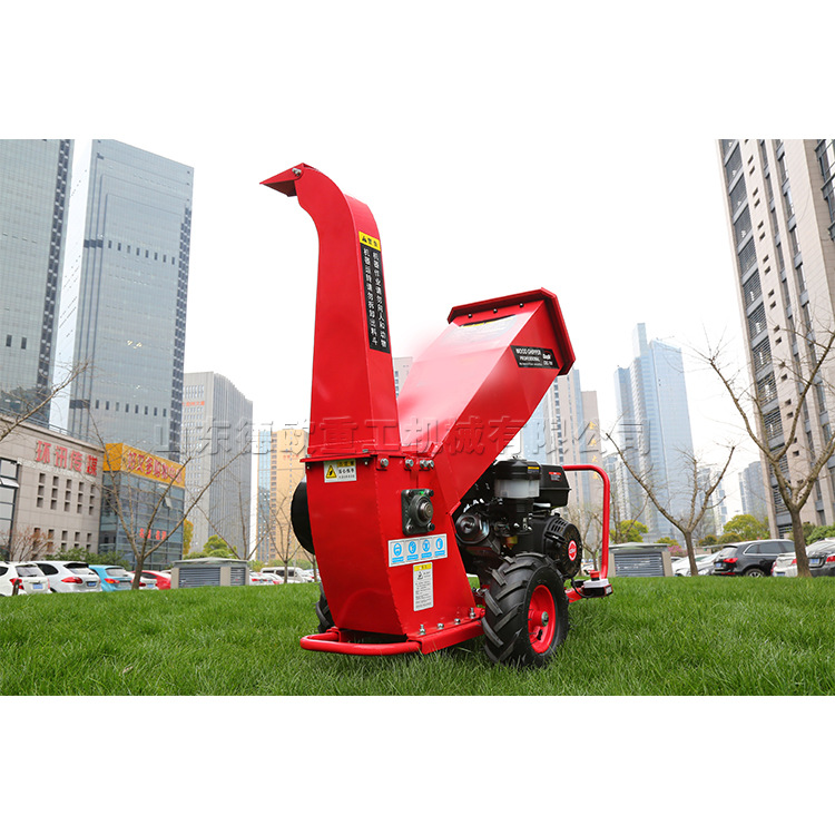 卧式树枝枝条粉碎设备 园林树枝树叶粉碎机 杂草秸秆处理粉碎设备