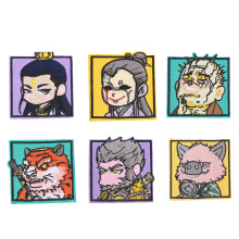 卡通游戏黑悟空人物图案刺绣布贴背胶diy服装辅料破洞补丁贴现货