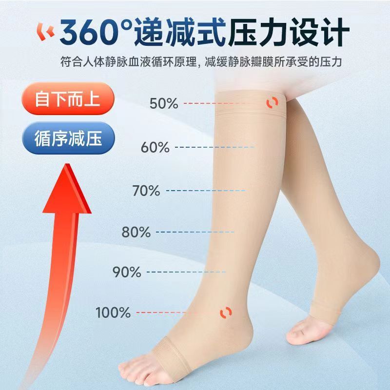 In-Stock Mid-Calf and Long-Calf Compression Socks for Blood Clots, Elastic Socks, Vein Compression Socks, First and Second Class Compression for Pregnant Women with Leg Swelling