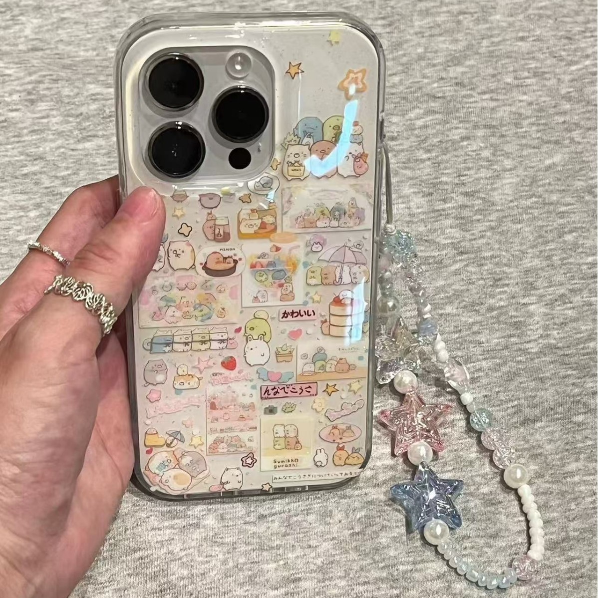Divertida criatura de esquina linda de dibujos animados para iPhone16ProMax/15 Apple 14/13 funda para teléfono móvil 16 mujer