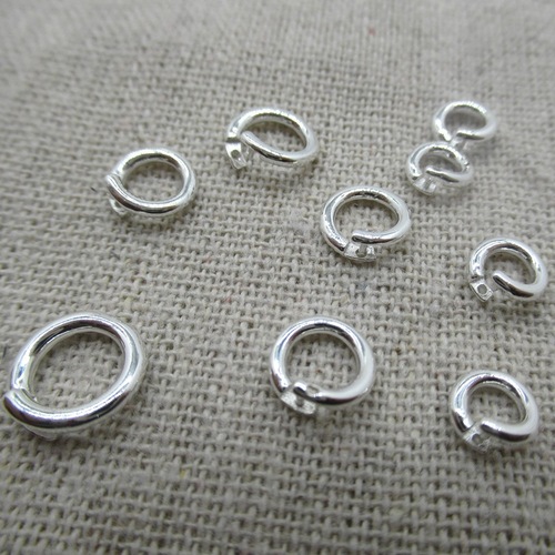 s925 sterling silver live buckle silver ring circle open buckle pendant pendant buckle bracelet necklace live buckle handmade DIY