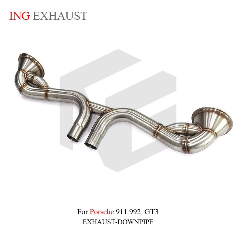 Suitable for Porsche 911 992 GT3 Straight-Through Exhaust Pipe Stainless Steel Exhaust Pipe