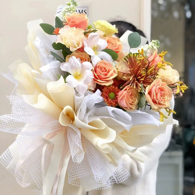 Цветочная обертка рифмы сетка сетка сетка сетка букет цветочная сетка пряжа цветочная упаковка пряжа цветочная пряжа цветочная упаковка сетка цветочная упаковка материал цветочный магазин