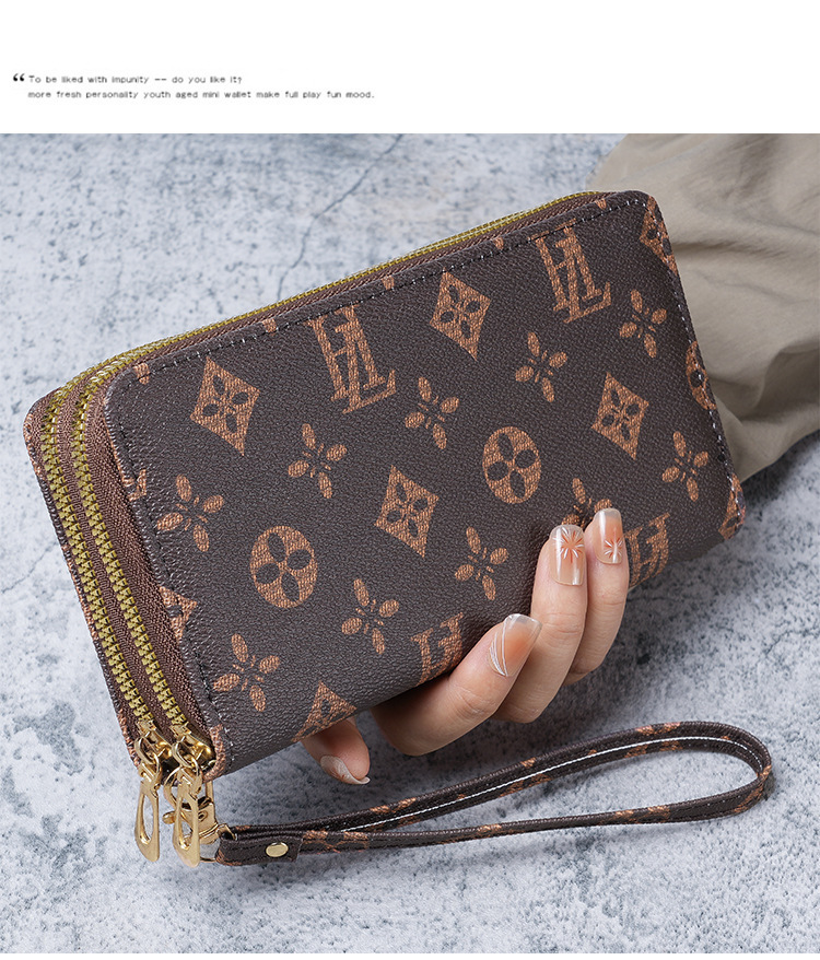 Double Layer Coin Purse With Wrist Strap For Men And Women_voghion.com