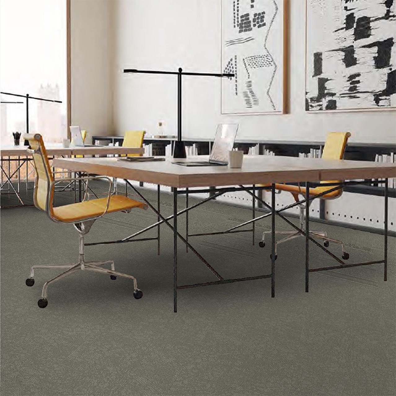 开利厂家直供FLOWER NET酒店展厅会议室办公楼多功能厅拼块方块毯