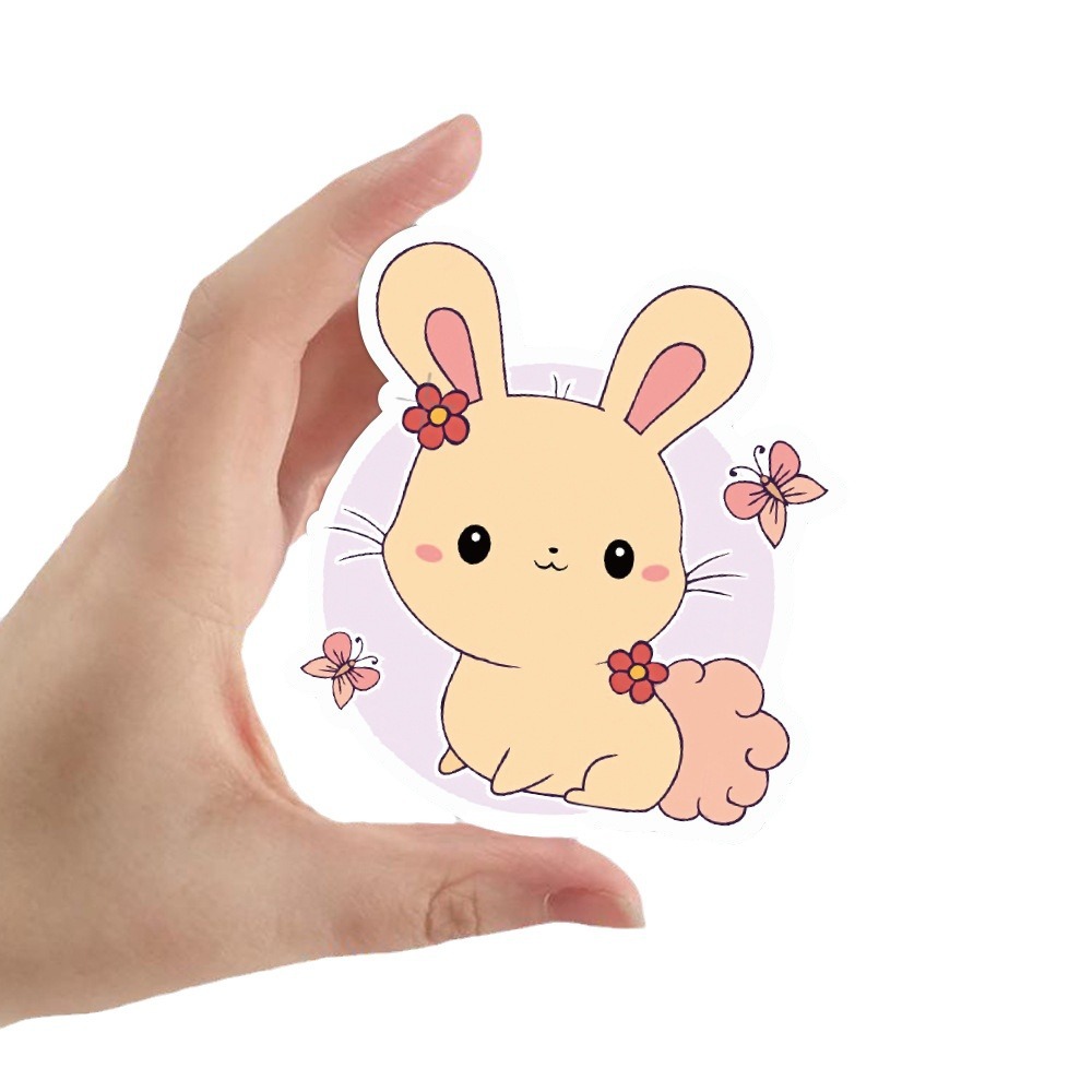 50 nuevo conejo lindo niños graffiti pegatinas impermeable equipaje portátil monopatín refrigerador pegatinas al por mayor