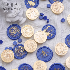Enamel Stamp Dream Series, Small and Clear, Instagram Style Student Handbook Decoration DIY Enamel Wax Stamp, Envelope Invitation Sealing