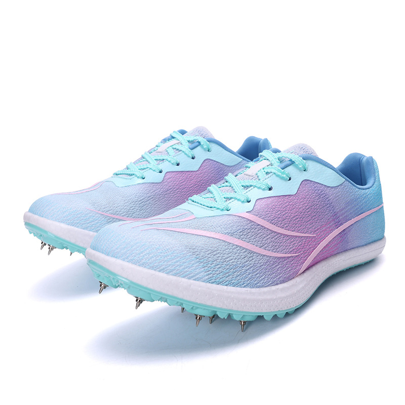 2025 nuevos zapatos de atletismo transfronterizos zapatos de entrenamiento juveniles hombres y mujeres para correr zapatos de clavos deportivos una generación