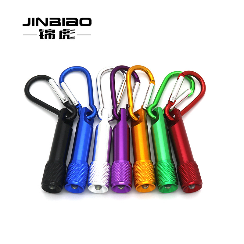 Al Aire Libre mini linterna colgante mosquetón pequeña linterna mini linterna LED linterna al por mayor