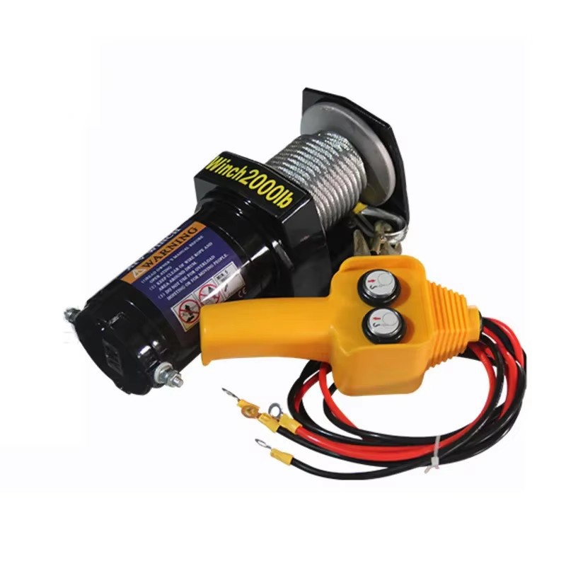 907kg 0.7KW 4m/min车载电动绞车越野车用电子绞车电磁制动器