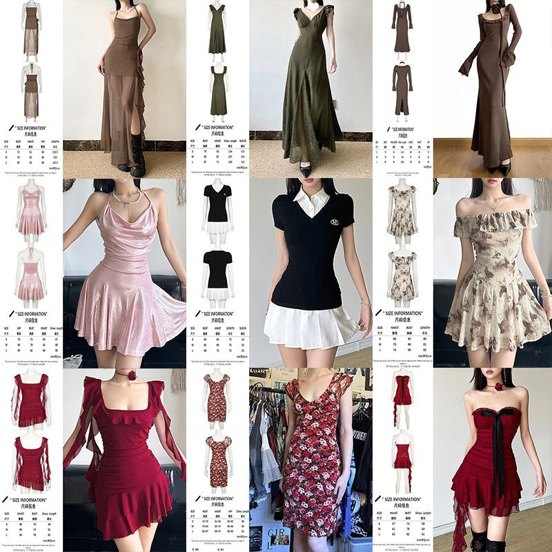 IAMSURE 【フレンチドレス】サスペンダーワンピース レディース サマーショートスカート # ロマンチックなドレス # ホットガールAラインスカート|undefined