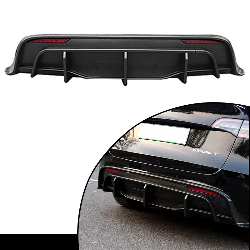 Suitable for Tesla ModelY front lip side skirt rear lip tail shutter leaf plate air knife front bar air knife