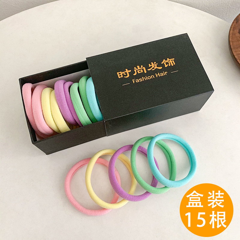 Caja de regalo banda de pelo sin costuras cuerda de pelo 2022 nueva banda de goma lazo de pelo femenino adulto alto elástico cuerda de pelo durable