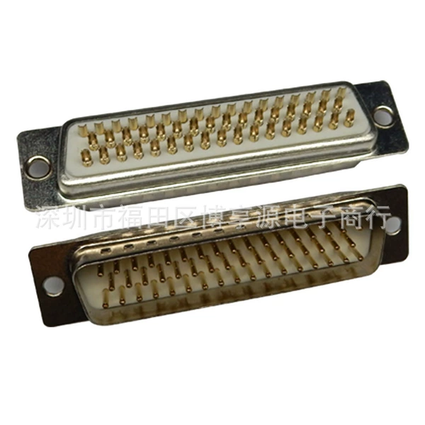 DB50 male gold-plated 1U (three rows)