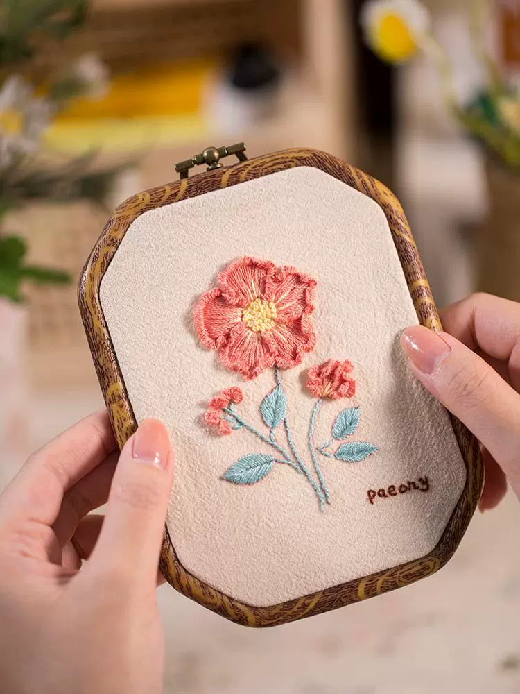 Materials set for beginners, handmade, french style, with embroidery