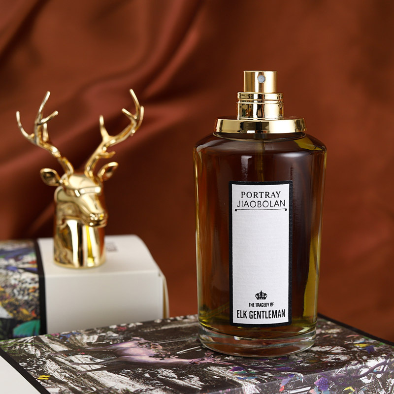 Jiabao Lan, perro de cabeza de tigre, ciervo, retrato de animales, perfumes duraderos para hombres, fragancia fresca al por mayor 80ml