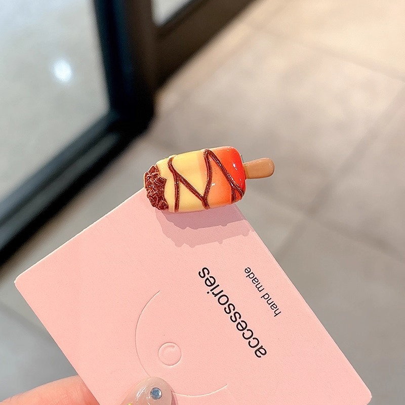 Tijeras de simulación divertidas bombilla pequeña horquilla tocado lado femenino frente Bangs clip de pelo roto horquilla accesorios para el cabello
