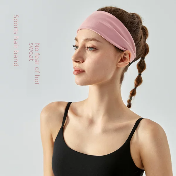 Ningbo Dashu Hair Band Sweat-absorbent Silk Scarf Summer Yoga Fitness Hair Band Summer Women's Sports Running Headscarf