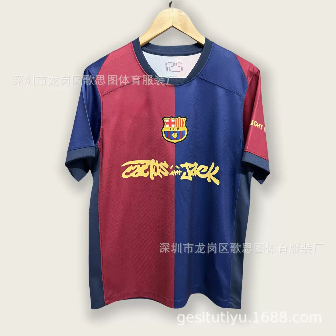 25-26球迷版俱乐部巴萨皇M足球服球衣football jersey主场客场